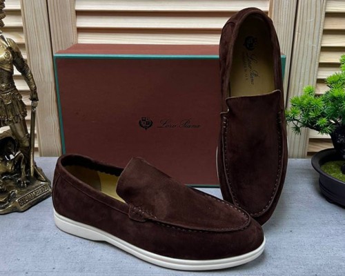 Мужские замшевые лоферы Loro Piana