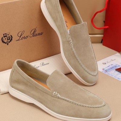 Мужские замшевые лоферы Loro Piana Summer Walk
