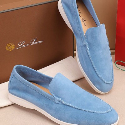 Мужские замшевые лоферы Loro Piana Summer Walk