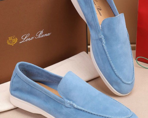 Мужские замшевые лоферы Loro Piana Summer Walk