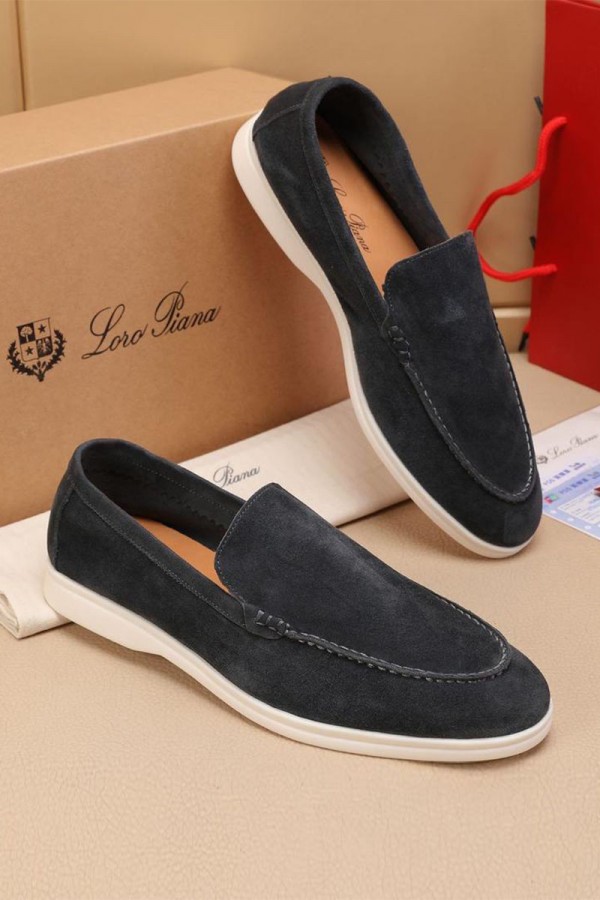 Мужские замшевые лоферы Loro Piana Summer Walk