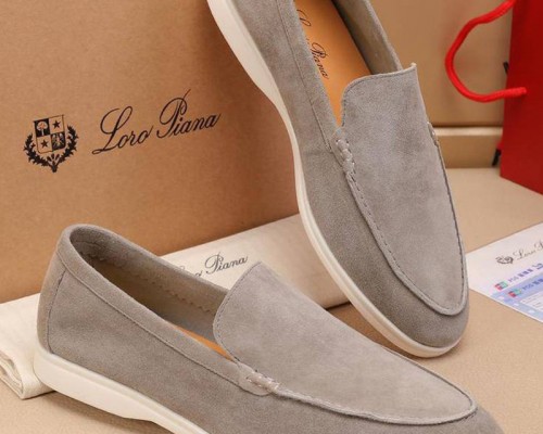 Мужские замшевые лоферы Loro Piana Summer Walk