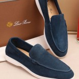 Мужские замшевые лоферы Loro Piana Summer Walk