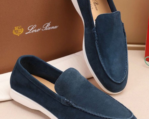 Мужские замшевые лоферы Loro Piana Summer Walk