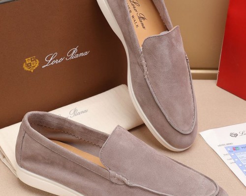 Мужские замшевые лоферы Loro Piana Summer Walk