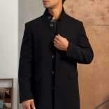 Мужское пальто чёрного цвета Loro Piana