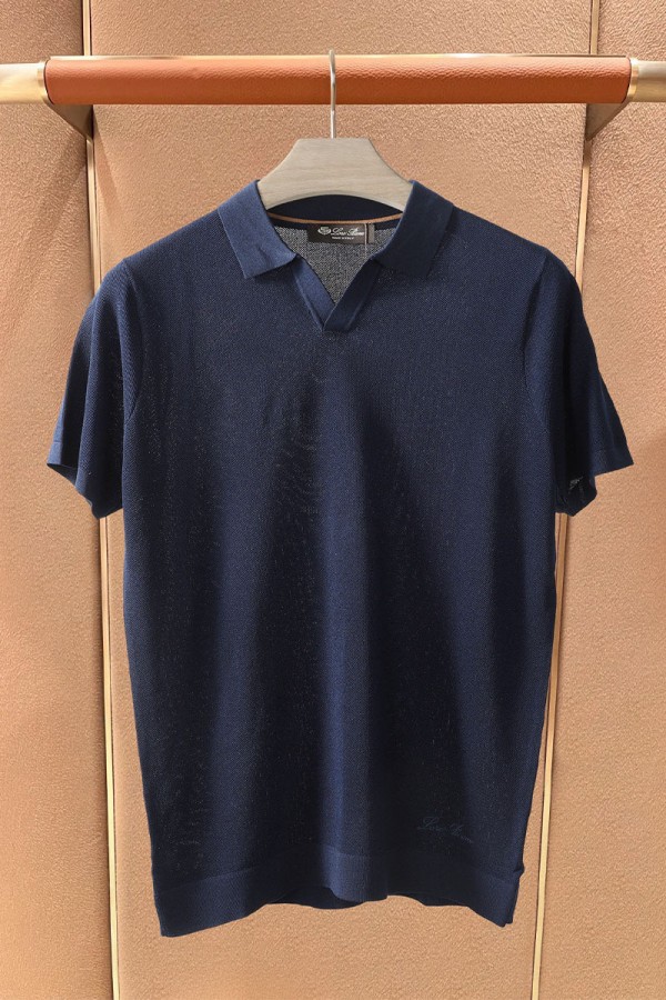 Мужское поло Loro Piana premium - Navy