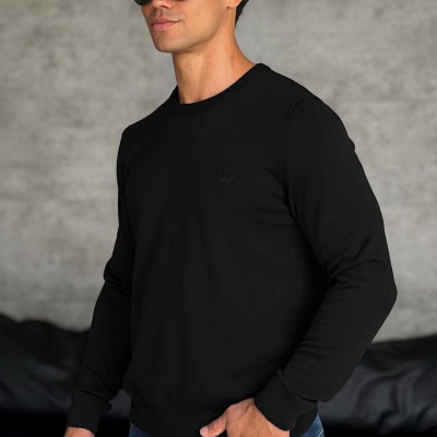 Мужской чёрный джемпер Loro Piana