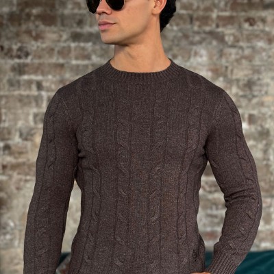 Мужской свитер Loro Piana premium - Brown