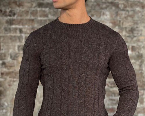 Мужской свитер Loro Piana premium - Brown