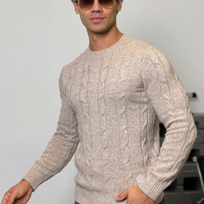 Мужской свитер Loro Piana premium - Light Beige