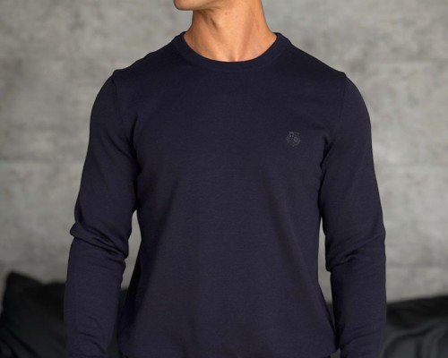 Мужской тёмно-синий джемпер Loro Piana