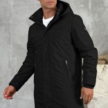 Парка чёрного цвета Loro Piana logo-patch