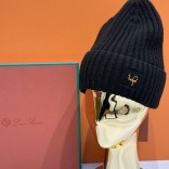 Шапка Loro Piana premium logo-embroidered - Black