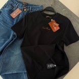 Женская базовая футболка Loro Piana premium - Black