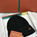 Шапка Loro Piana premium logo-embroidered - Black