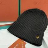 Шапка Loro Piana premium logo-embroidered - Black