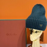 Шапка Loro Piana premium logo-embroidered - Green