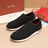 Мужские текстильные кроссовки Loro Piana Lp Flexy Active - Black