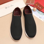 Мужские текстильные кроссовки Loro Piana Lp Flexy Active - Black