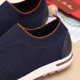 Мужские текстильные кроссовки Loro Piana Lp Flexy Active - Navy