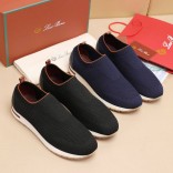 Мужские текстильные кроссовки Loro Piana Lp Flexy Active - Black