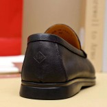 Мужские кожаные лоферы Loro Piana Summer Walk - Black