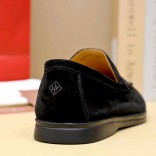 Мужские замшевые лоферы Loro Piana Summer Walk - Black