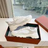 Женские кожаные кроссовки Loro Piana Premium - White