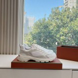 Женские кожаные кроссовки Loro Piana Premium - White