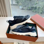 Женские кожаные кроссовки Loro Piana Premium - Blue