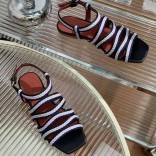 Женские кожаные сандалии Loro Piana Premium