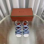 Женские кожаные сандалии Loro Piana Premium