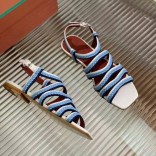 Женские кожаные сандалии Loro Piana Premium