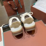 Женские замшевые кроссовки Loro Piana Premium - White