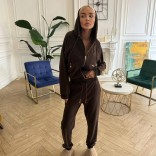 Женский вельветовый костюм Loro Piana Premium