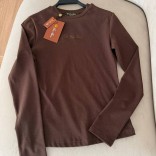 Женский базовый лонгслив Loro Piana Premium - Brown