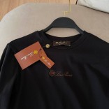 Женский базовый лонгслив Loro Piana Premium - Black