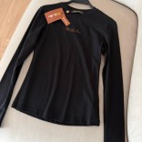 Женский базовый лонгслив Loro Piana Premium - Black