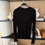 Женский базовый лонгслив Loro Piana Premium - Black