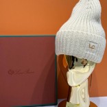 Шапка Loro Piana premium logo-embroidered - Beige