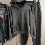 Женский костюм тройка на флисе Loro Piana premium - Grey