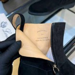 Женские замшевые сапоги Loro Piana premium - Black