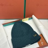 Шапка Loro Piana premium logo-embroidered - Green
