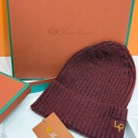 Шапка Loro Piana premium logo-embroidered - Red