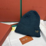 Шапка Loro Piana premium logo-embroidered - Green