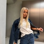 Женская джинсовая куртка Loro Piana premium - Blue