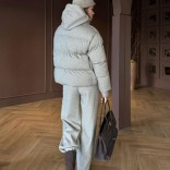 Женский костюм тройка на флисе Loro Piana premium - Beige