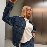 Женская джинсовая куртка Loro Piana premium - Blue