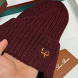 Шапка Loro Piana premium logo-embroidered - Red